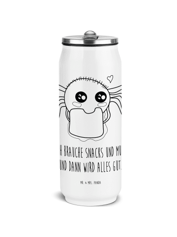 Mr. & Mrs. Panda Trinkflasche Spinne Agathe Sandwich mit Spruch in Weiß