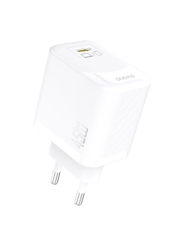 Dudao A28C 45W GaN Schnellladegerät mit USB-C Kabel Weiß