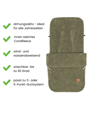 fillikid Winterfußsack Elias Exklusiv in Grün