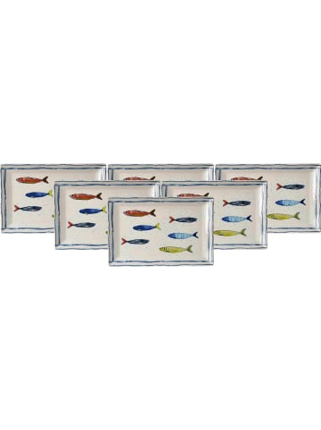 Ritzenhoff & Breker 6er Set Servierplatten Maro 34 x 23 cm in bunt