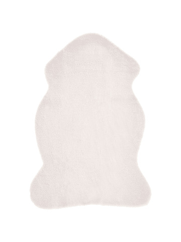 Beliani Schaffell UNDARA in Weiß - (W) 60 x (H) 1 x (L) 90 cm