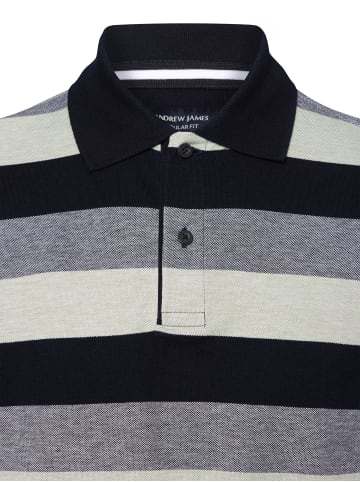 Andrew James Poloshirt in marine lind - 0004