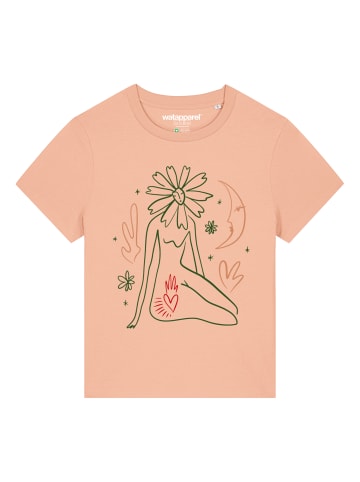 wat? Apparel T-Shirt Love and flex in Fraiche Peche