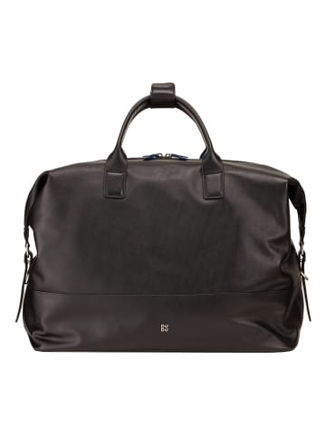 DuDu Miami Weekender Reisetasche Leder 43 cm black
