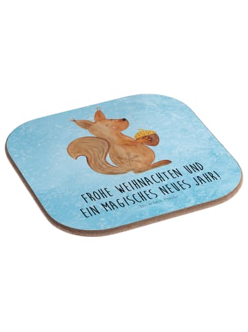 Mr. & Mrs. Panda bieruntersetzer Eichhörnchen Weihnachtszeit mit... in Eisblau