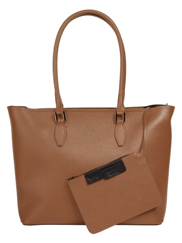 Cluty Shopper echt Leder in cognac