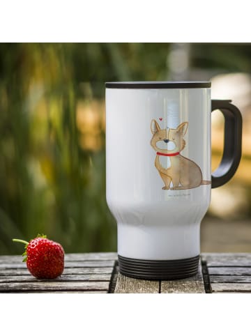 Mr. & Mrs. Panda thermosbecher Hund Glück ohne Spruch in Weiß