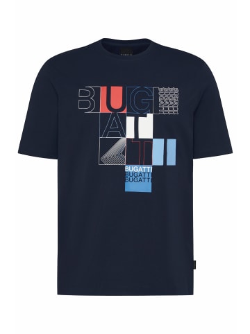 Bugatti T-Shirt 1:2 Arm in marine