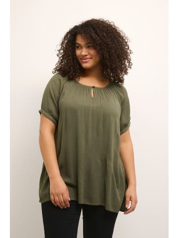 KAFFE curve Kurzarm-Bluse KCami A-shape in Grape Leaf