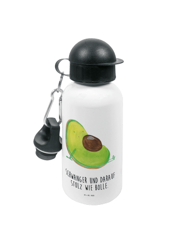 Mr. & Mrs. Panda Trinkflasche Avocado Schwangerschaft mit Spruch in Weiß