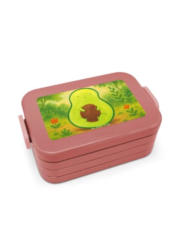 Mr. & Mrs. Panda Bento Box Avocado Kern Design ohne Spruch in Rot Pastell