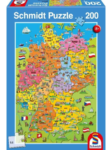 Schmidt Spiele Deutschlandkarte mit Bildern (Kinderpuzzle)