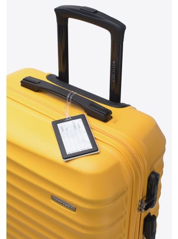 Wittchen MEDIUM SUITCASE FROM ABS WITH LUGGAGE TAG in Yellow