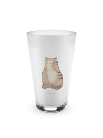 Mr. & Mrs. Panda Glas Katze Sitzen ohne Spruch in Transparent