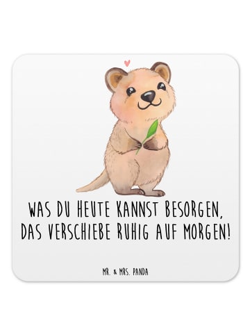 Mr. & Mrs. Panda Untersetzer Set Quokka Happy mit Spruch in Weiß