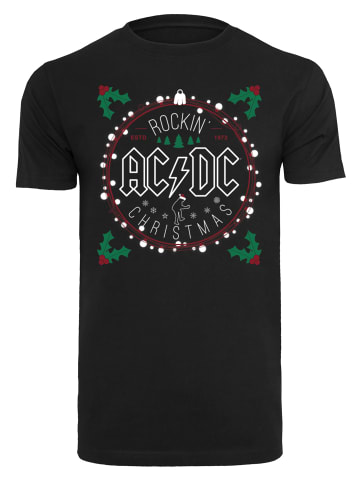 F4NT4STIC T-Shirt ACDC Christmas Weihnachten in schwarz