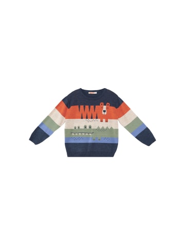 Denokids Strickpullover Animals XT in dunkelblau