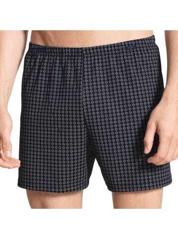 Calida Web-Boxershorts 4er Pack in Dunkelblau/Weiß