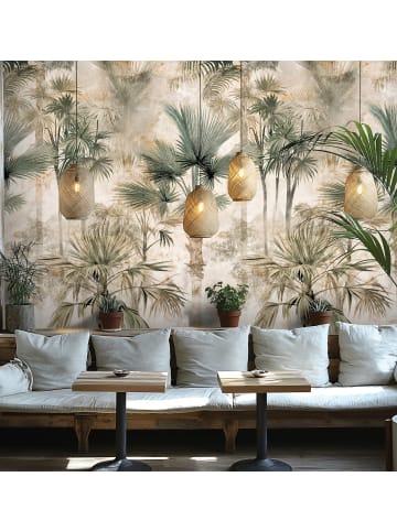 A.S. Création Wandbild Tropical Palms in Naturbeige