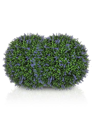 HOMCOM Kunstpflanzen-42L x 42B x 42H cm-Violett