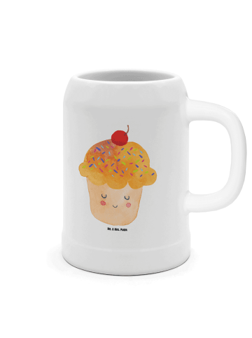 Mr. & Mrs. Panda Bierkrug Cupcake ohne Spruch in Weiß