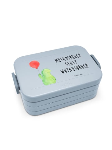 Mr. & Mrs. Panda Lunchbox Schildkröte Luftballon Motiv mit Spruch in Blau Pastell