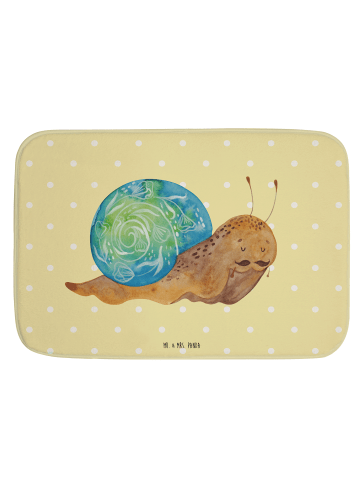 Mr. & Mrs. Panda Badematte Schnecke Sir ohne Spruch in Gelb Pastell