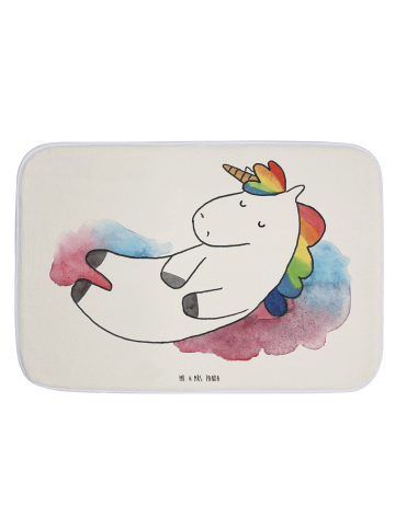 Mr. & Mrs. Panda Badteppich Einhorn Wolke 7 ohne Spruch in Weiß