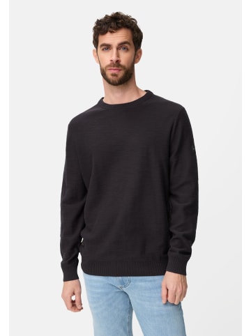 Camel Active Strickpullover aus reiner Baumwolle in Dunkelblau