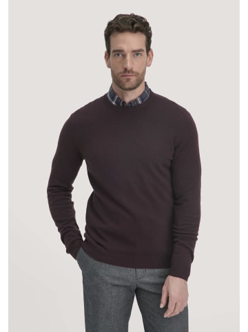 Hessnatur Strick Pullover in schwarzbeere