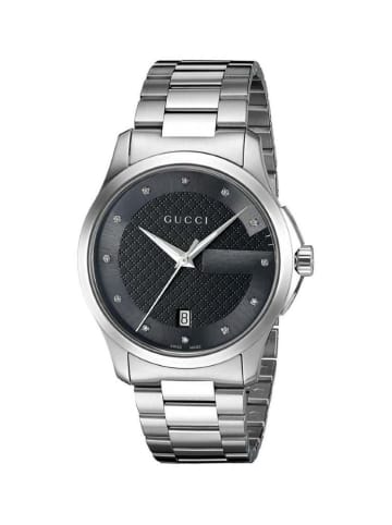 Gucci Uhr aus Edelstahl Model YA126456