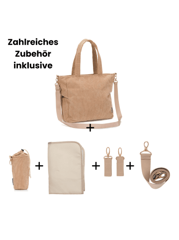 fillikid Wickeltasche Cord in Nougat