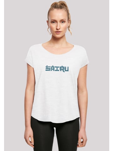 F4NT4STIC Long Cut T-Shirt Koi Fish Japan Streetstyle in weiß
