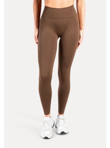 SMILODOX Leggings Adrielle Pocket Seamless in Braun