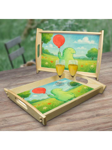 Mr. & Mrs. Panda serviertablett aus holz Schildkröte Luftballon ... in Weiß