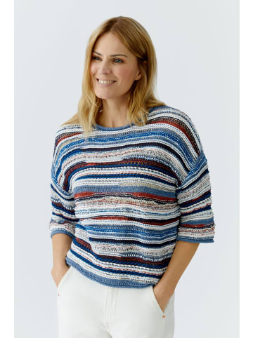Oui Pullover in blue white