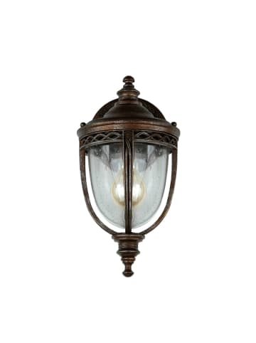 Licht-Erlebnisse Außen Wandlampe (B)16.5 x (H)32 cm in Britisch BronzeBritisch Bronze