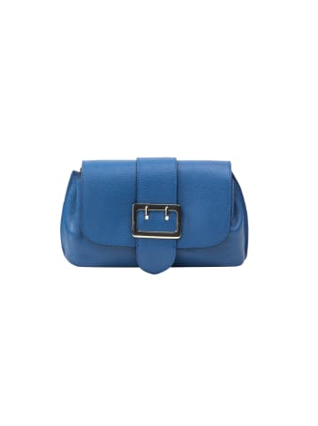 faina Damen Umhängetasche Aus Leder in Blau