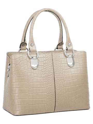 Cluty Umhängetasche echt Leder in beige