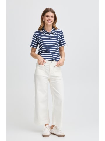 Fransa Kurzarm-Bluse FRSAMMA Regular fit in Navy Blazer mix
