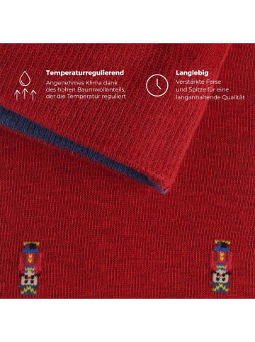 von Jungfeld Signature Icons mit Weihnachtsmotiven Set in Nutcracker/Burgundy Red/T-Rex