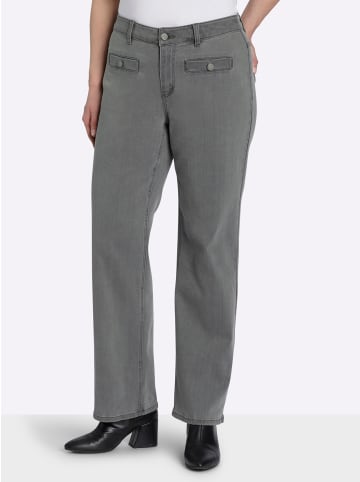 sheego Jeans in grey denim