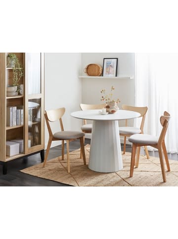 Beliani Esszimmertisch PLATO in Weiß - (W) 100 x (H) 75 x (L) 100 cm