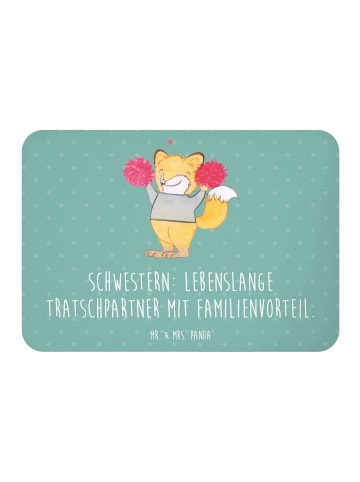 Mr. & Mrs. Panda Magnet Schwestern Tratschpartner mit Spruch in Meeresbrise