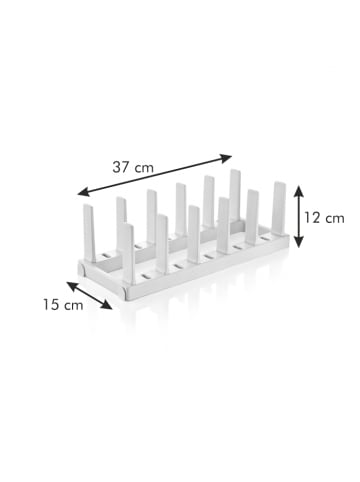 Tescoma Bratpfannenhalter FlexiSPACE 370x148 mm in weiß