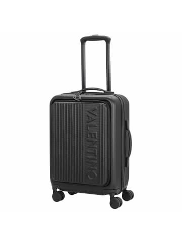 Valentino Bags Lexplor - 4-Rollen-Kabinentrolley mit Vortasche 14" 55 cm (nero) in nero