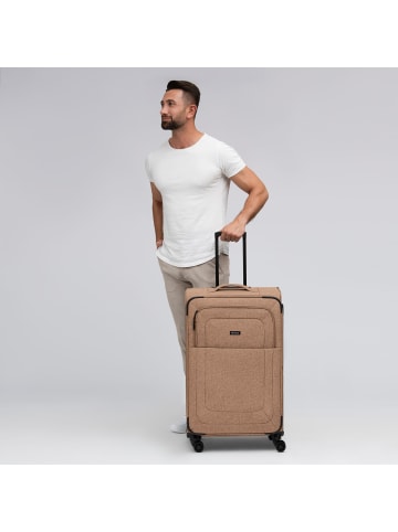 Redolz Essentials 12 LARGE 4 Rollen Trolley 79 cm mit Dehnfalte in coffee