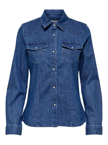 ONLY Jeanshemd in Medium Blue Denim