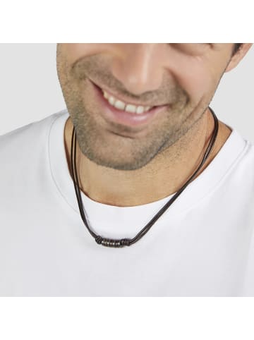 s.Oliver Halskette Essential Leather in braun