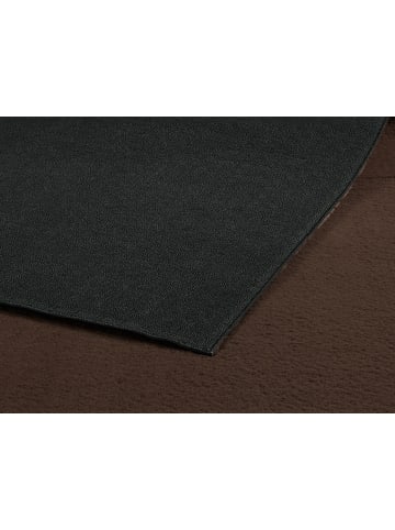 KADIMA DESIGN Kurzflorteppich Uni Antirutsch pflegeleicht Wohnzimmer Schlafzimmer in Braun